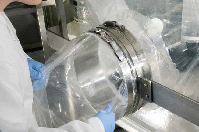 Bag In/Bag Out (BIBO) system is a family of contained transfer designs for multiple processes