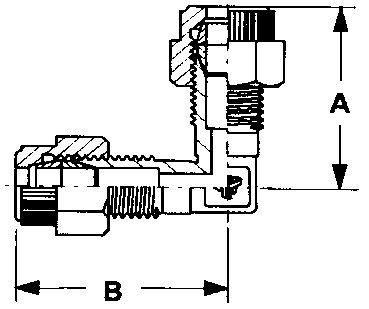 Union Elbow, O.D Tube Size Inches (mm): 3/8 (9.52)