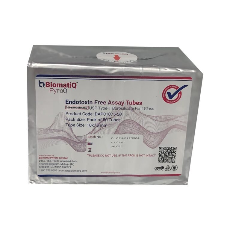 Endotoxin Free Assay Tubes (10 x 75), Depyrogenated, USP Type-1 Borosilicate Flint Glass